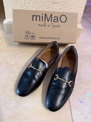 Mocasines MiMao Piel Negro Talla 39