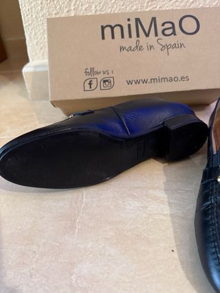 Mocasines MiMao Piel Negro Talla 39
