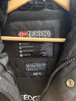 Chaquetón Geographical Norway Negro Talla XL