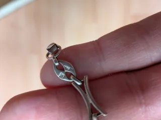 Bracciale in argento stile maglie intrecciate