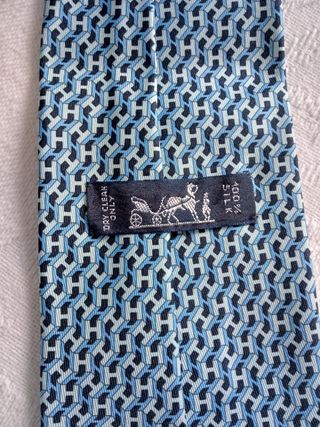 2 Corbatas Hombre Azul, 100x100 seda.