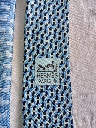 2 Corbatas Hombre Azul, 100x100 seda.