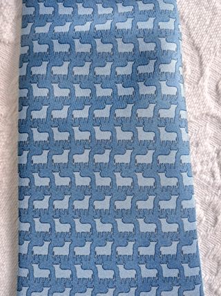 2 Corbatas Hombre Azul, 100x100 seda.