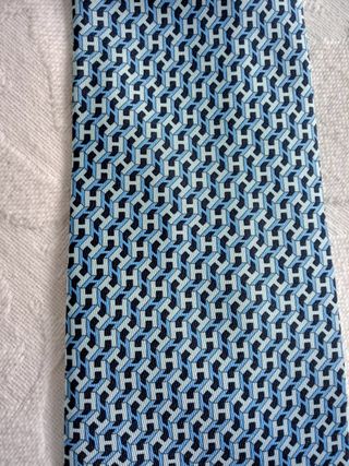 2 Corbatas Hombre Azul, 100x100 seda.