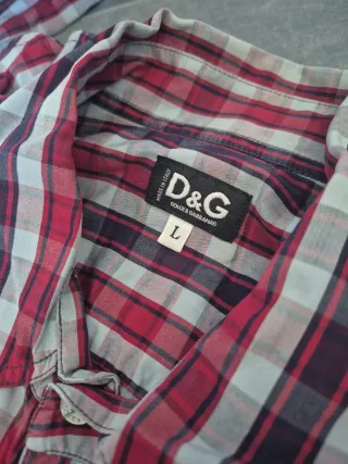 Camisa D&G Dolce & Gabbana Cuadros Talla L