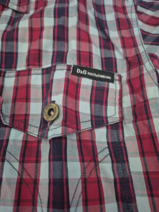 Camisa D&G Dolce & Gabbana Cuadros Talla L