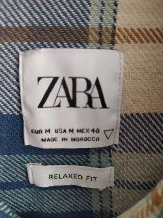 Camisa de cuadros Zara