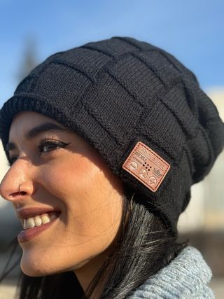 Gorro Bluetooth, con microfono y forro polar.