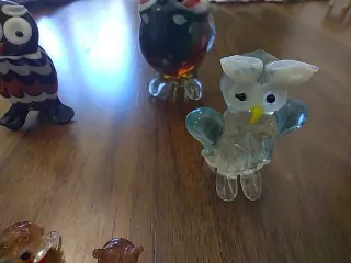 7 Gufetti da collezione in vetro