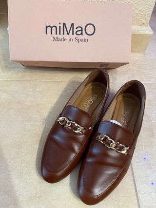 Mocasines MiMao Piel Marrón Talla 39