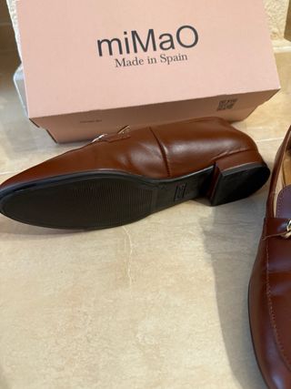 Mocasines MiMao Piel Marrón Talla 39
