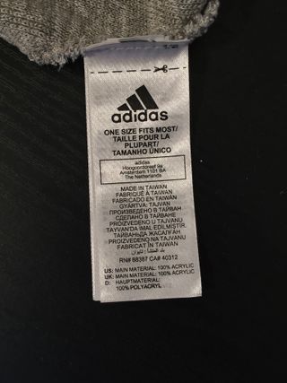 Cappello Adidas Grigio Logo Sportswear