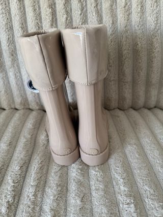 Botas de agua niña rosa con lazo