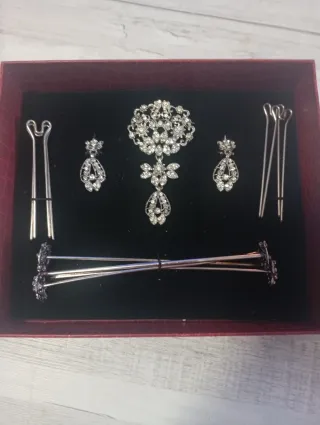 Aderezo Fallera Niña Plata