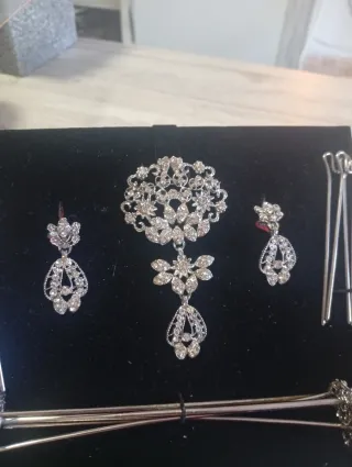 Aderezo Fallera Niña Plata