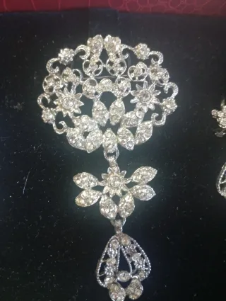 Aderezo Fallera Niña Plata