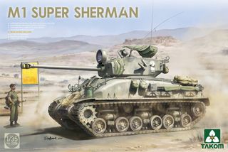 Para Juan Carlos Maqueta Sherman² Box Takom a 1/35