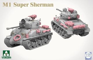 Para Juan Carlos Maqueta Sherman² Box Takom a 1/35