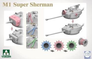 Para Juan Carlos Maqueta Sherman² Box Takom a 1/35