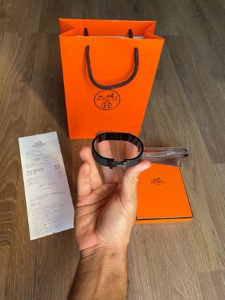 Pulsera Click H Hermès Negra