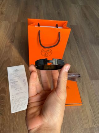 Pulsera Click H Hermès Negra