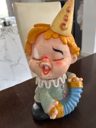 Muñecos vintage payaso y gnomo