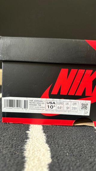 Jordan 1 High Retro OG Brotherhood Talla 44.5