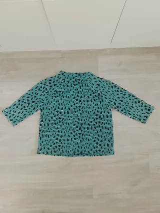 Jersey Zara verde estampado