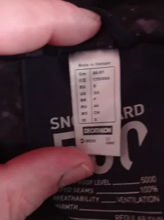 Chaqueta Snowboard Niñ@ talla S