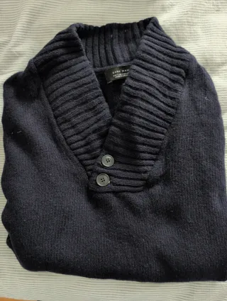 Jersey Zara Azul Hombre