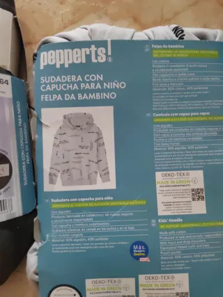 Sudadera Pepperts! Gris Niño 146/152