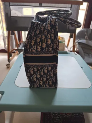 Bolso Christian Dior Azul y Blanco