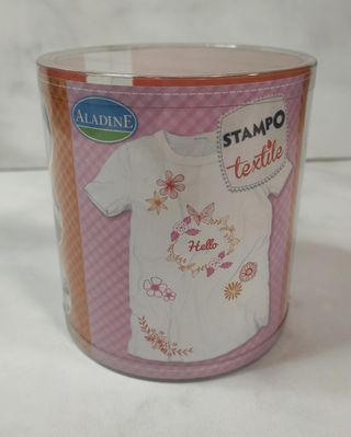 Sellos STAMPO TEXTILE - Corona Flores - Aladine