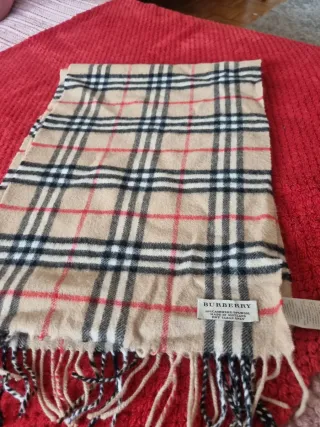 Bufanda Burberry Clásica Tartán Beige