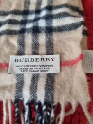 Bufanda Burberry Clásica Tartán Beige