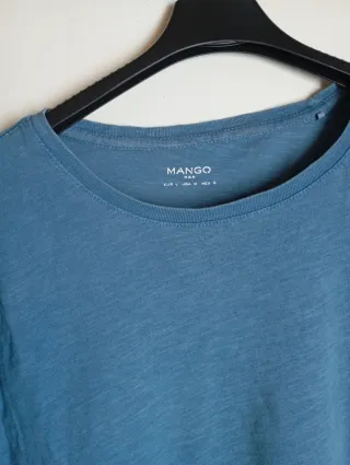 Camiseta Mango Azul Talla L