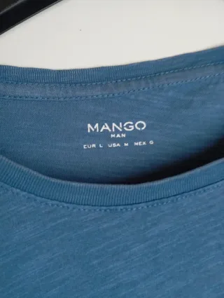 Camiseta Mango Azul Talla L