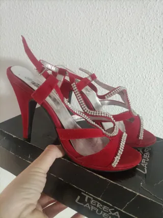 Zapatos de fiesta rojos talla 38
