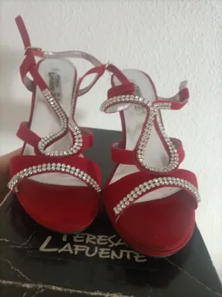 Zapatos de fiesta rojos talla 38