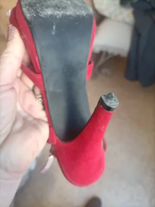 Zapatos de fiesta rojos talla 38