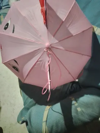 Paraguas infantil rosa .