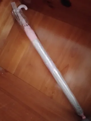 Paraguas infantil rosa .