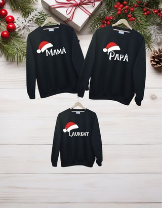 Felpe natalizie personalizzate per la famiglia