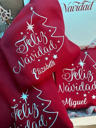 Felpe natalizie personalizzate per la famiglia