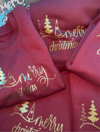 Felpe natalizie personalizzate per la famiglia