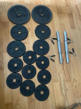 Pesas ajustables para gimnasio