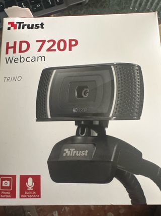 Webcam Trust HD 720P Trino Negra