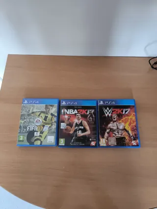 3 Videojuegos PS4: FIFA 17, NBA 2K17, WWE 2K17