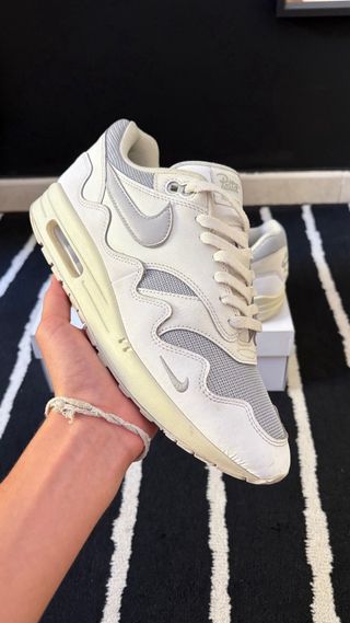Nike Air Max 1 Patta Waves White Silver 45.5