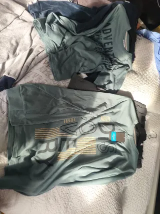 Pijama gris y verde muchos modelos de mercería